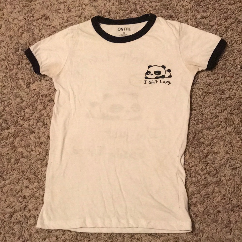 On Fire Juniors Ringer Graphic tee